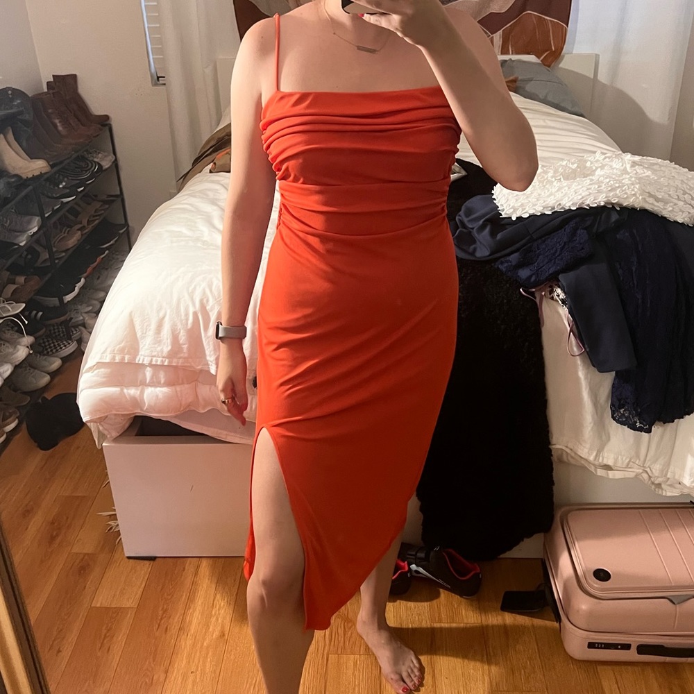 Orange Astr dress
